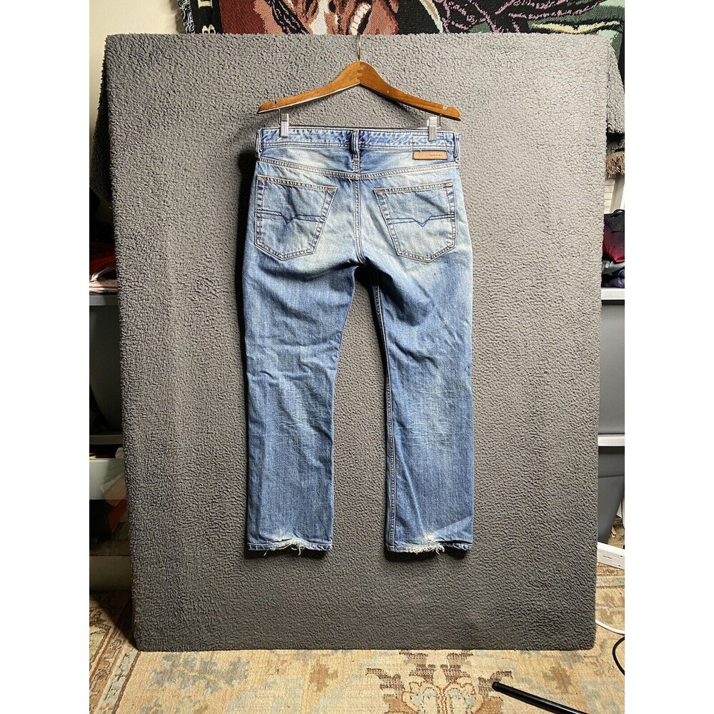 Diesel New-Fanker Distressed Slim Bootcut Button-fly Jeans Mens 33 x 29 Y2K